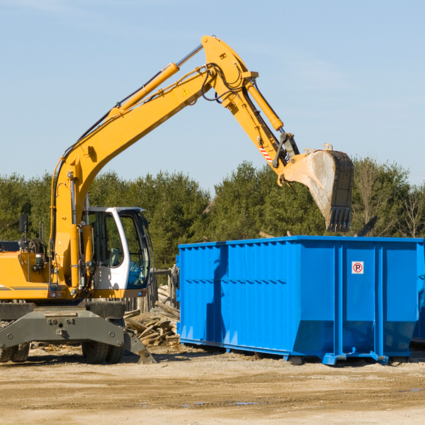 can i choose the location where the residential dumpster will be placed in Zion OK